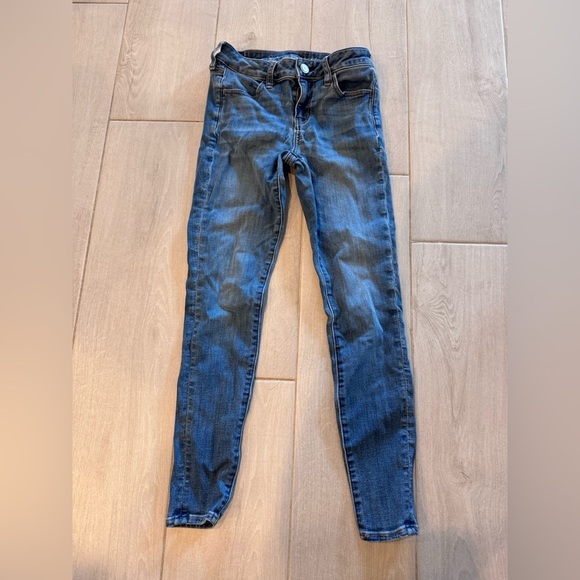 American Eagle Outfitters Dark Blue Skinny Jeans - Picture 4 of 7